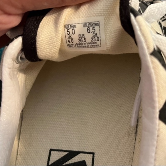 Like New Vans Stacked Checkerboard Women’s 6.5 - Picture 3 of 10